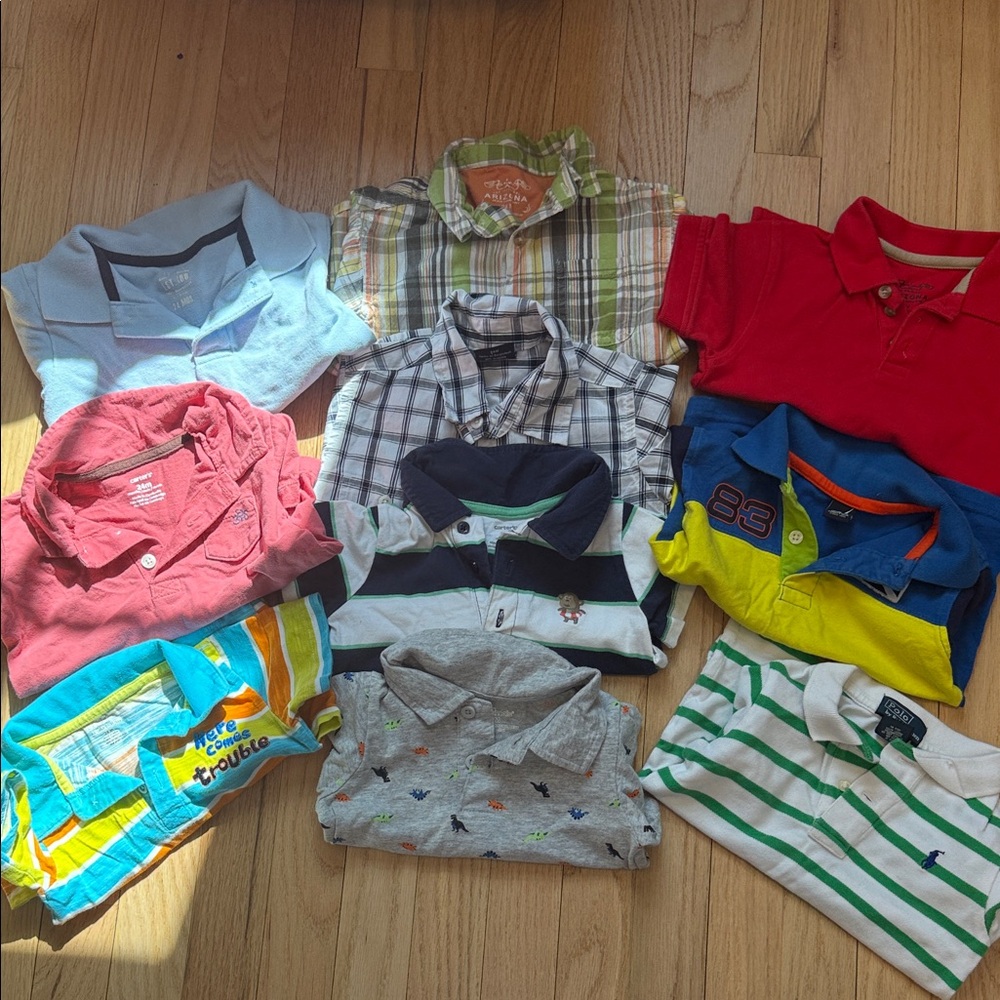 Mixed-Color Kids Collared Polo & Button-Up Shirt Pack set of 10 size 24 months